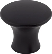 Top Knobs TK592BLK Oculus Round Knob Large 1 5/16" Flat Black
