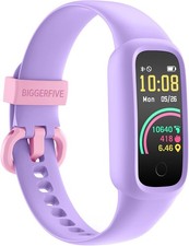 BIGGERFIVE Vigor 2 L Kids Fitness Tracker Watch for Boys Girls Ages Lilac
