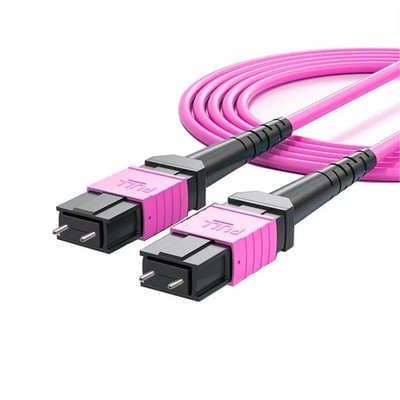 Fiber Optic Patch Cord MPO to MPO Male to Male Type B OM4 Cable 8 or 12 Core
