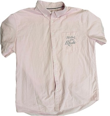 Oxford Collection XL Pink Button Up Shirt Mother of the Bride Wedding
