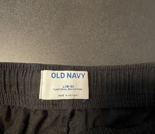 Old Navy Girls Black Linen Blend Pull-On Shorts Size L 10-12 