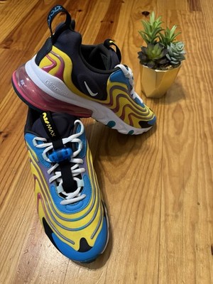 Nike Air Max 270 React ENG Mens SZ 7.5 Running Shoes Laser Blue/White/Anthracite