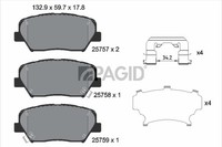 Bremsbelagsatz Scheibenbremse Pagid T2278N FüR Hyundai Santa FÉ 3 DM DMA HG SUV