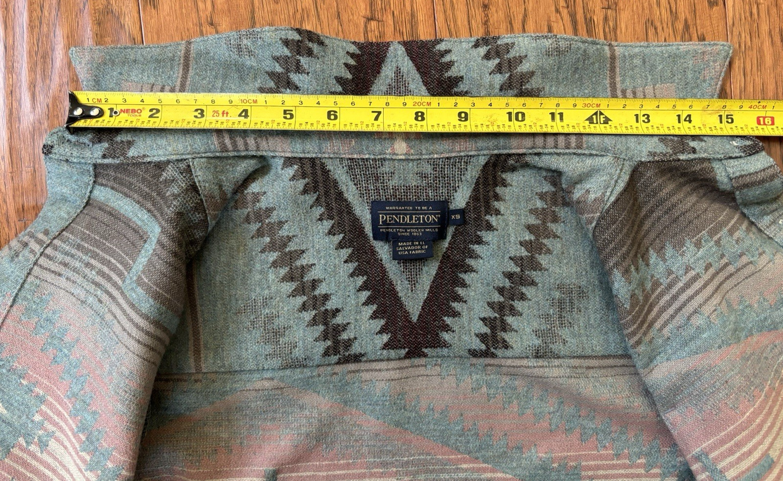 EUC Pendleton Wool Button Up Pocket Collared Shir… - image 12
