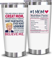 Funny Mom 20oz Stainless Steel Tumbler Gift from Son Daughter Wife