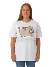 Image of Pusheen Short Sleeved T-Shirt | Womens White | Official Merch