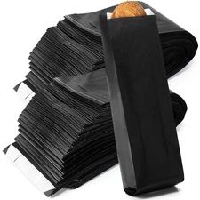 150 Pieces Paper Bread Bag Paper Storage Bags Disposable Homemade Long Bread ...