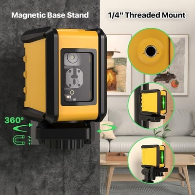 Self Leveling Laser Level,DEGLASERS 100ft Green Cross Line Laser Level,3 Brightn