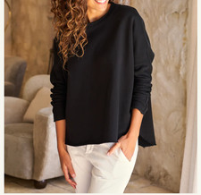 Frank Eileen Anna Long-Sleeve Triple Fleece Capelet xs - NWOT