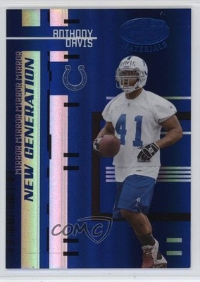 2005 Leaf Certified Materials Mirror Blue 14/50 Anthony Davis #194 Rookie RC oh4