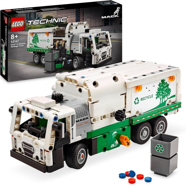 Lego Technic Mack Lr Electric MüLlwagen, MüLlauto-Modell FüR Kinder Spielzeug-image