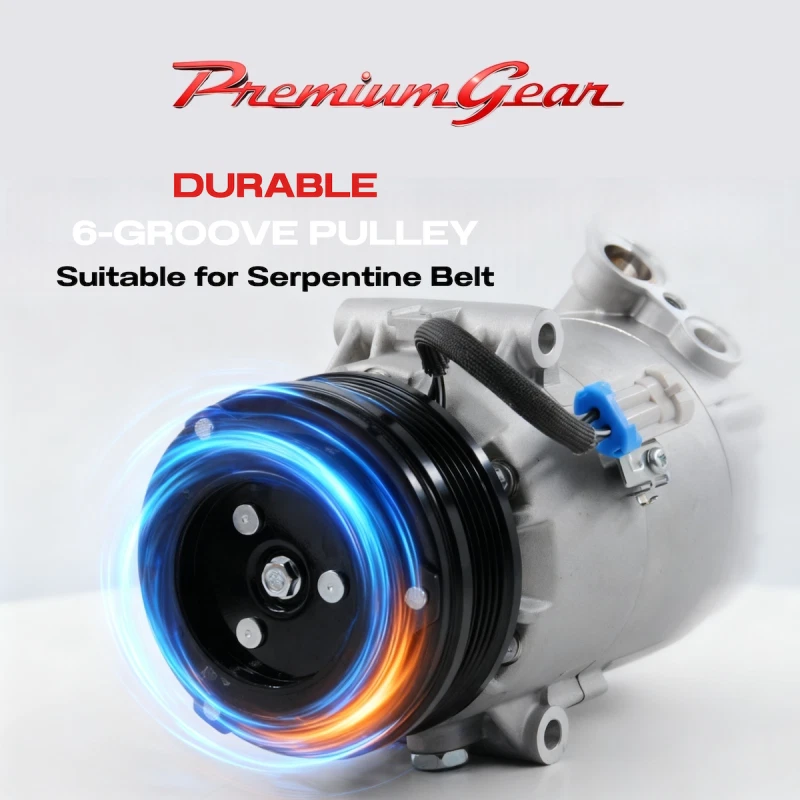 New AC Compressor For Mercedes Benz Sprinter 3.5t 2006-2018 B906 2.1L - image 3 of 4