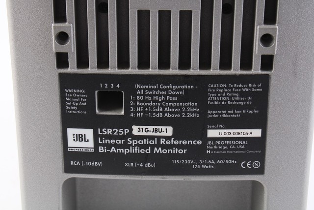 JBL LSR25P Linear Spatial Reference Bi 