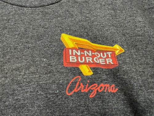 In-N-Out Burger Arizona Hemd Herren Large Kurzarm Rundhals Grau Arbeit - Bild 4 von 12
