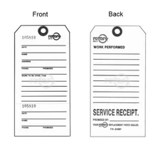 Lot Of 100 Small Engine Service Repair Service Tags