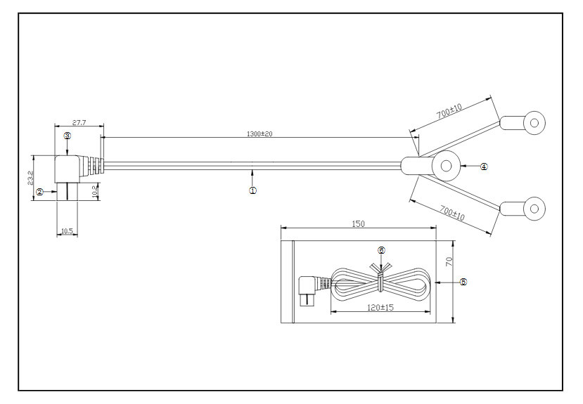 FM Dipole Antenna Indoor 75ohm PAL for FM Radio HiFi Yamaha/Bose Denon