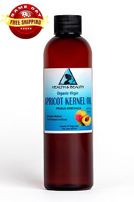 APRICOT KERNEL OIL UNREFINED ORGANIC VIRGIN COLD PRESSED RAW NATURAL PURE 4 OZ