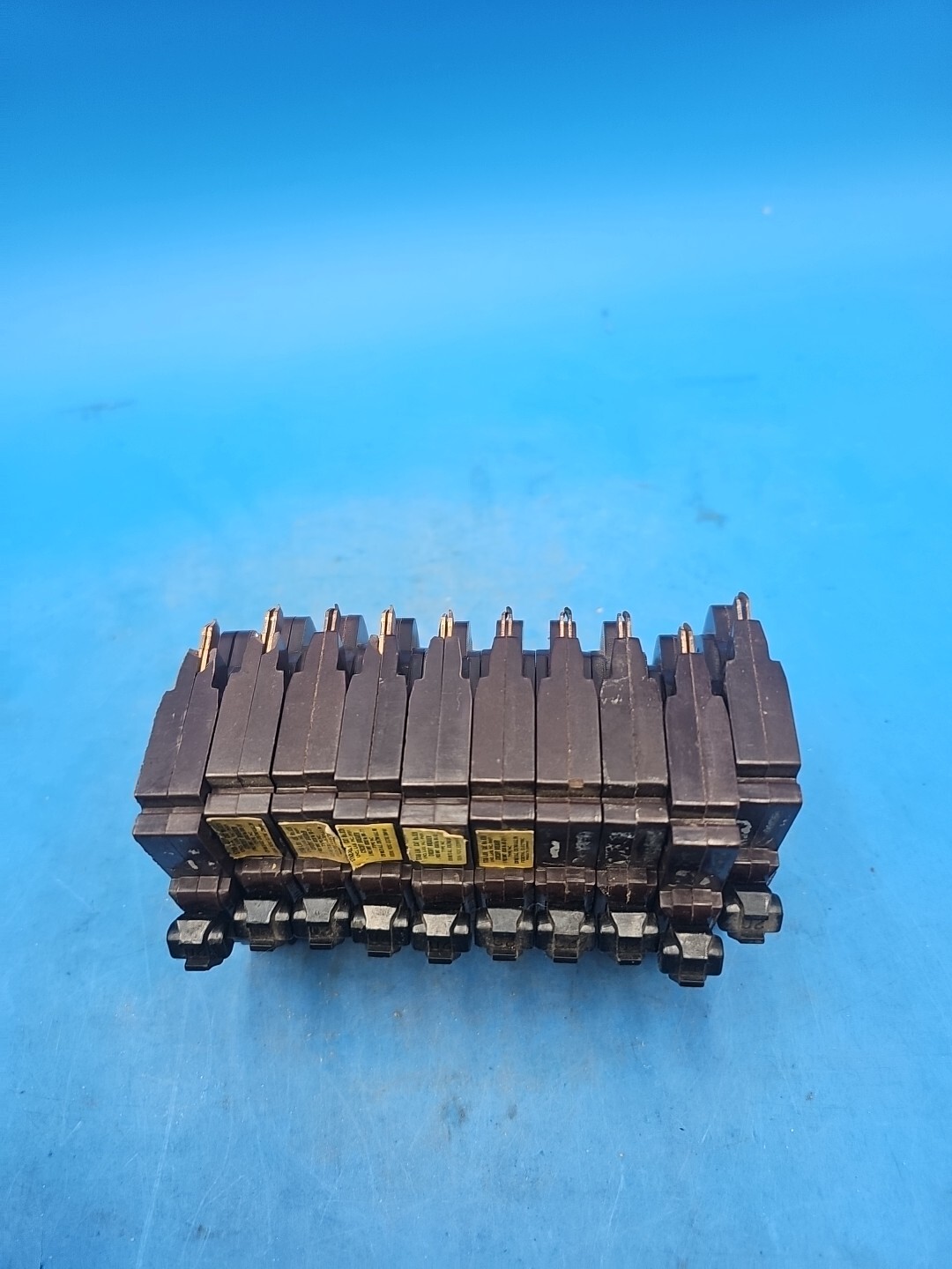 LOT OF 10 Federal Pacific FPE NC120 20 Amp 1 Pole Stab-Lok Circuit Breakers.