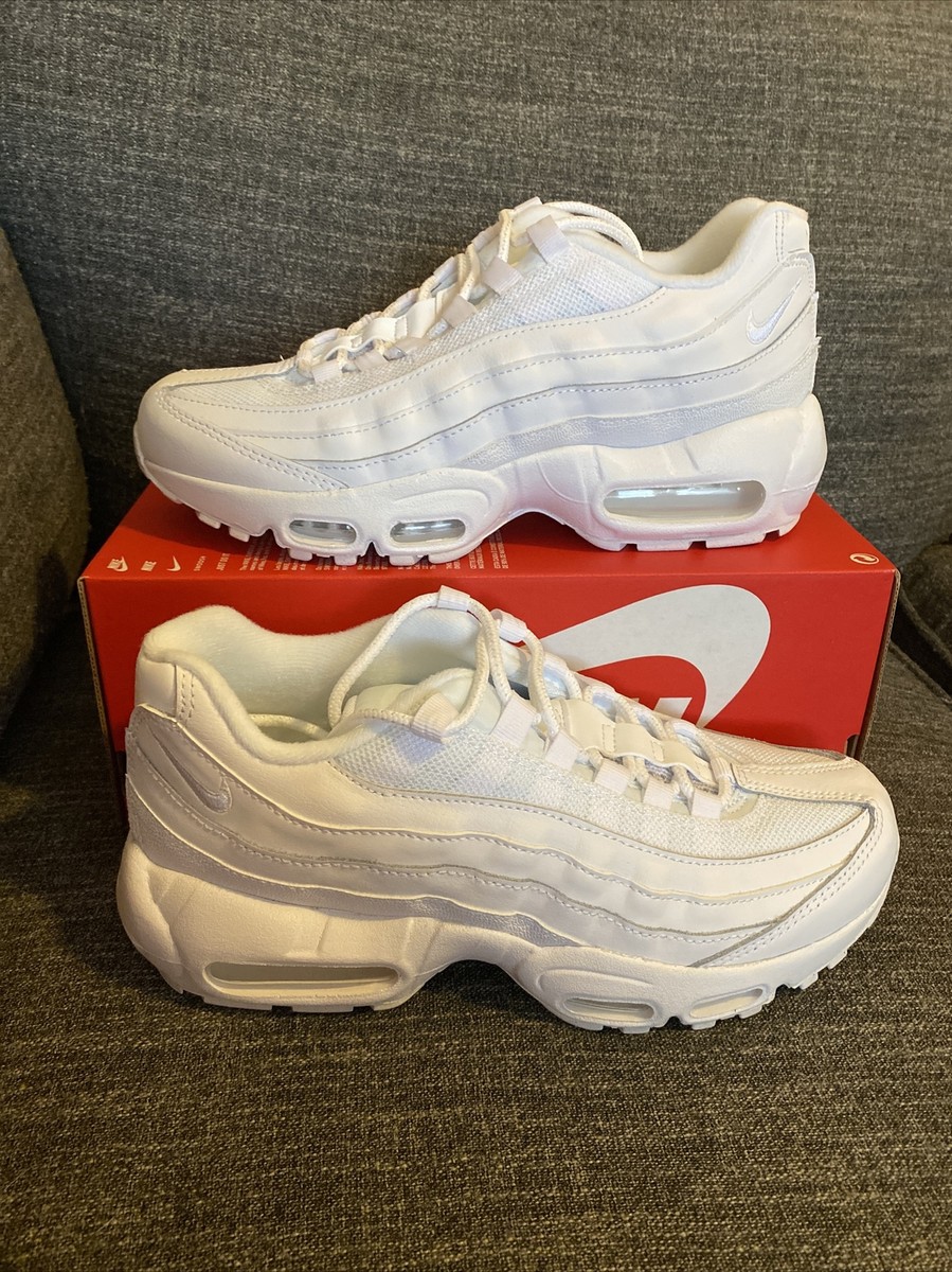 Nike Air Max 95 Recraft GS CJ3906 100 Triple White Shoes