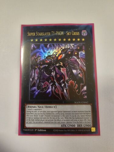 Yu-Gi-Oh! TCG Super Starslayer Ty-Phon-Sky Crisis Age of Overlord AGOV-EN042 1st - Picture 1 of 1