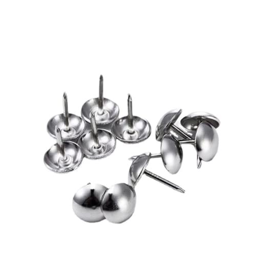 500Pcs Upholstery Tacks, Decorative Furniture Nails Pins Sliver Metal Silver - Picture 7 of 7