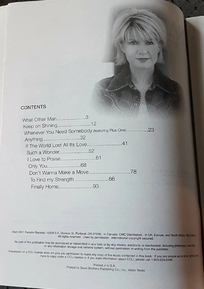 Natalie Grant Stronger Guitar Vocal Piano Sheet Music Book - Image 2 of 4