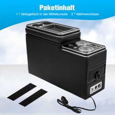 Mittelkonsole für Mercedes VW T5 T6 Citröen Spacetourer Schwarz LED +Multi USB