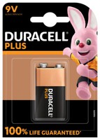 3X Duracell Plus 9V Blocco 6LR61 Ciascuno In Blister Da 1