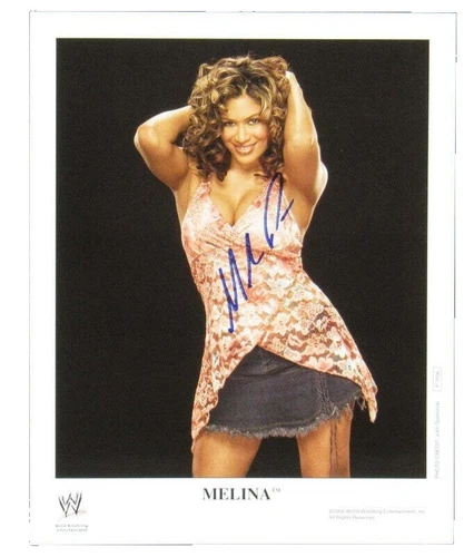 WWE Diva Melina Wrestling Original Autographed Items