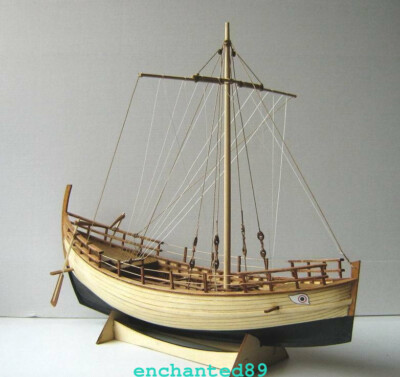 Trade Boat Kyrenia Greek Ancient 1:48 13.7'' 350mm Wood Model Ship Kit Shicheng