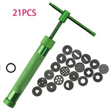 21pcs Fondant Presse Metal Extruder Tonpistole Clay Modellieren Zuckerpaste