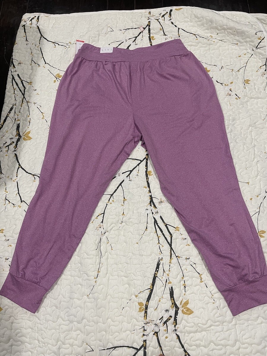 Lane Bryant Livi Active Knit Jogger Pants Size 18/20 Lilac/Pink NWT | eBay