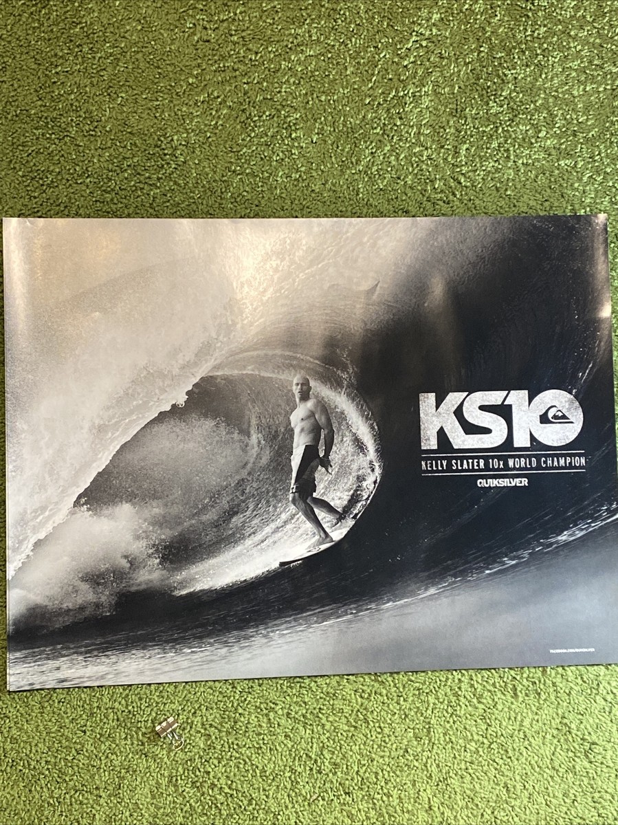 Kelly Slater quicksilver 10 times surfing surfboard champ