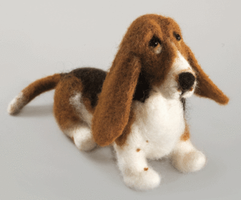 Charivna Mit Filzset Basset Hound V-148C - Bild 1 von 6