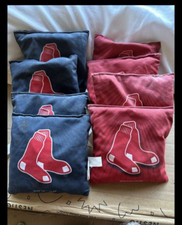 8 Boston Red Sox Cornhole Bean Bags Official Size Weight