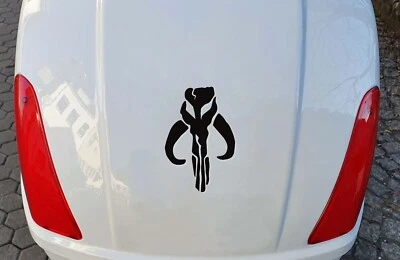MARKENLOS ADESIVO AUTO "MANDALORIAN" STAR WARS STICKER BOBA GRASSO CLONEWARS SW023
