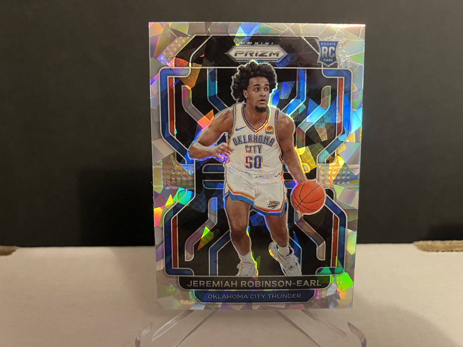 2021-22 NBA Panini Prizm Basketball Jeremiah Robinson-Earl #319 Ice Rookie Card