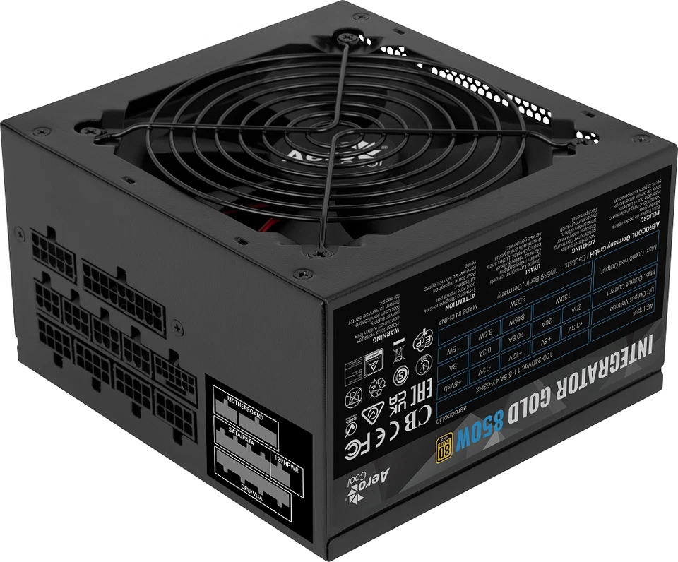 Aerocool Integrator Gold 850W 80 Plus Gold Modular Power Supply - Image 3 of 4