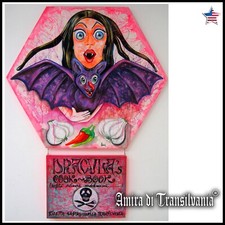 original painting pop art manga cartoon humor psychedelic fluorescen bat vampire