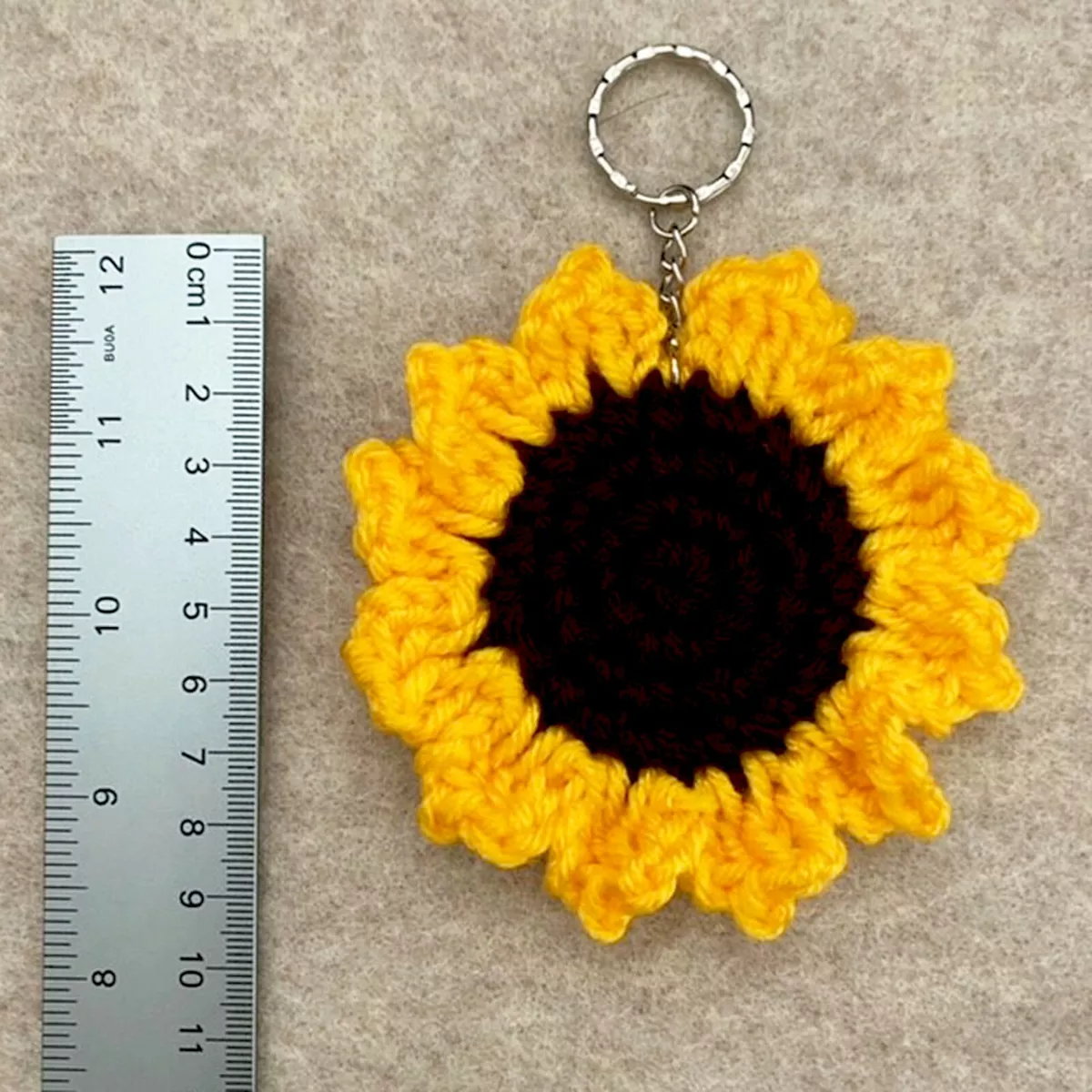 Handmade Crochet Cherry Keychain