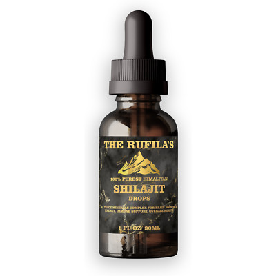 100% Pure Himalaya Shilajit Drops, Soft Resin, Organic, Potent, Fulvosäure 30m