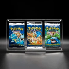 AcryShield Acrylic Triple Booster Pack Display Case Protector