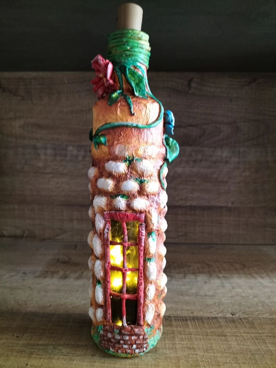 Natale Coperchi per bottiglie di vino 5 pezzi Decorativi fatti a