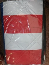 Fourth Of July Color Cooler Bag/Picnic Basket And Water Proof Picnic Blanket
