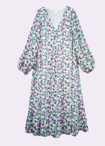 teal/pink floral maxi H22