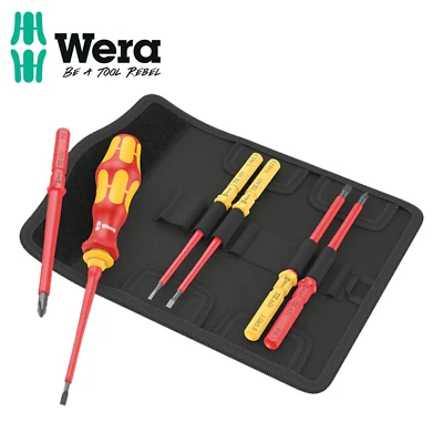 Wera 05006600001 Kraftform Kompakt VDE 7 Universal 1 Tool finder, 7 pieces