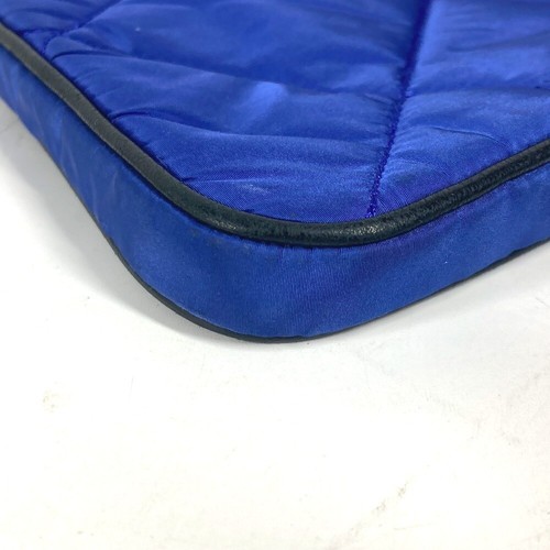 MONCLER logo tablet case Clutch bag Pouch Nylon blue/Black - Picture 11 of 18