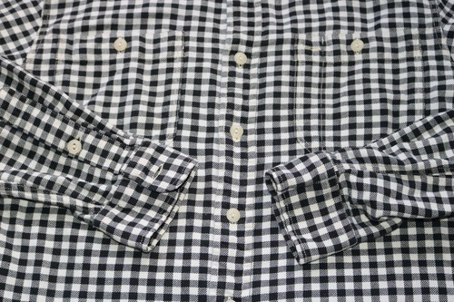 VINTAGE POLO SPORT RALPH LAUREN XL SPORTSMAN GINGHAM PLAID BLACK WHITE SHIRT - Picture 2 of 11
