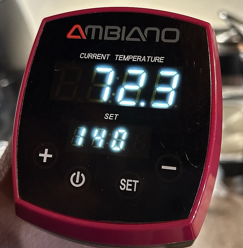 AMBIANO SOUS VIDE PRECISION IMMERSION COOKER LED DISPLAY CHEF
Opens in a new window or tab