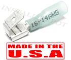 (25) 3M 16-14 GAUGE BLUE HEAT SHRINK PIGGYBACK PIGGY BACK WIRE CONNECTORS SPADES